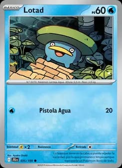 Lotad card in Spanish