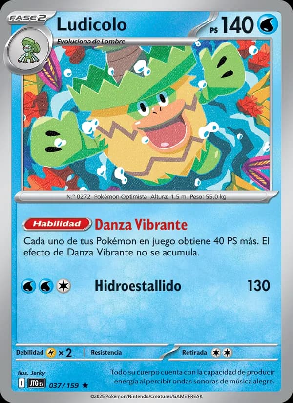 Ludicolo card in Spanish