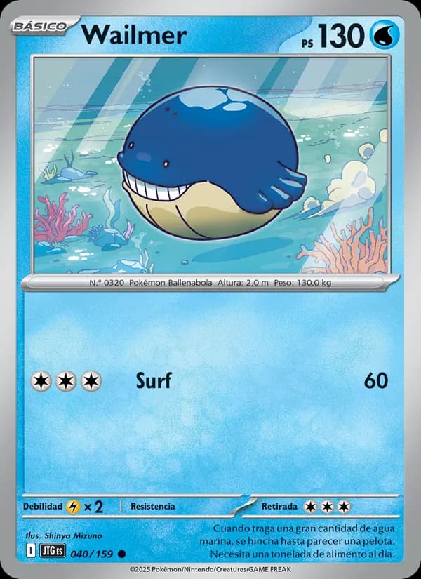 Wailmer card in Spanish