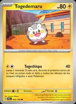 Togedemaru card in Spanish