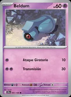 Beldum card in Spanish