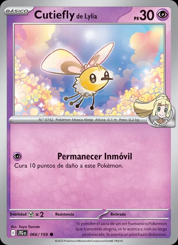 Cutiefly de Lylia card in Spanish