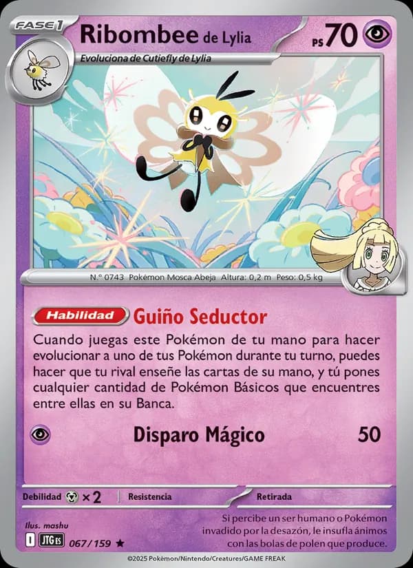 Ribombee de Lylia card in Spanish