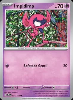 Impidimp card in Spanish