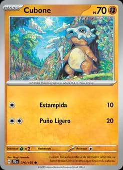 Cubone card in Spanish