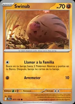 Swinub card in Spanish