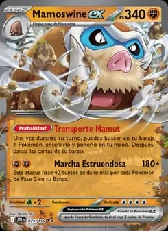 Mamoswine ex card in Spanish