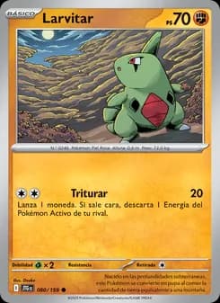 Larvitar card in Spanish