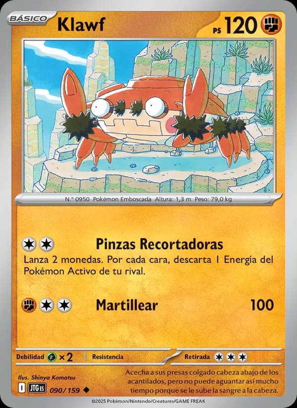 Klawf card in Spanish