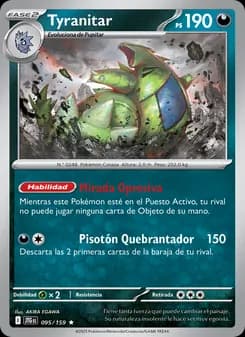 Tyranitar card in Spanish