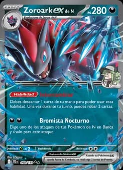 Zoroark ex de N card in Spanish