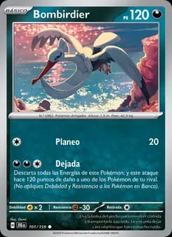 Bombirdier card in Spanish