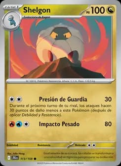 Shelgon card in Spanish