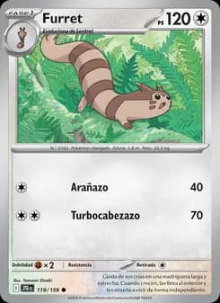 Furret card in Spanish
