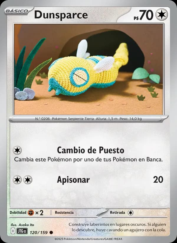 Dunsparce card in Spanish