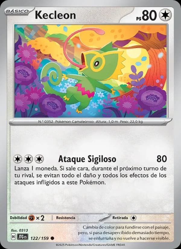 Kecleon card in Spanish