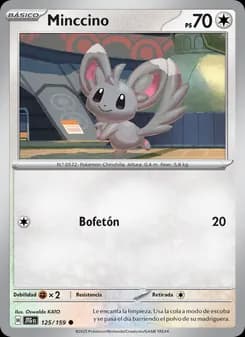 Minccino card in Spanish