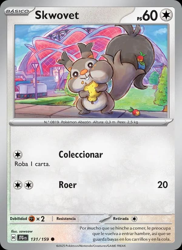 Skwovet card in Spanish