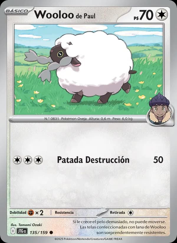 Wooloo de Paul card in Spanish