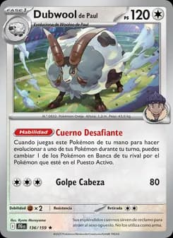 Dubwool de Paul card in Spanish