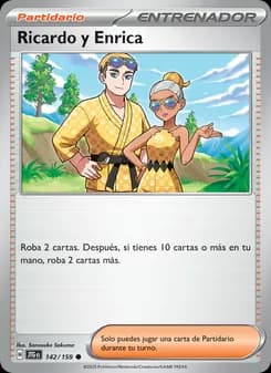 Ricardo y Enrica card in Spanish