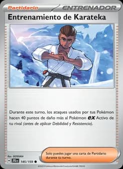 Entrenamiento de Karateka card in Spanish