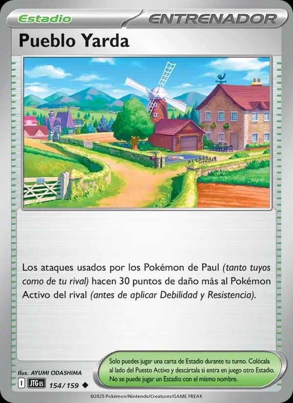 Pueblo Yarda card in Spanish