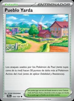 Pueblo Yarda card in Spanish