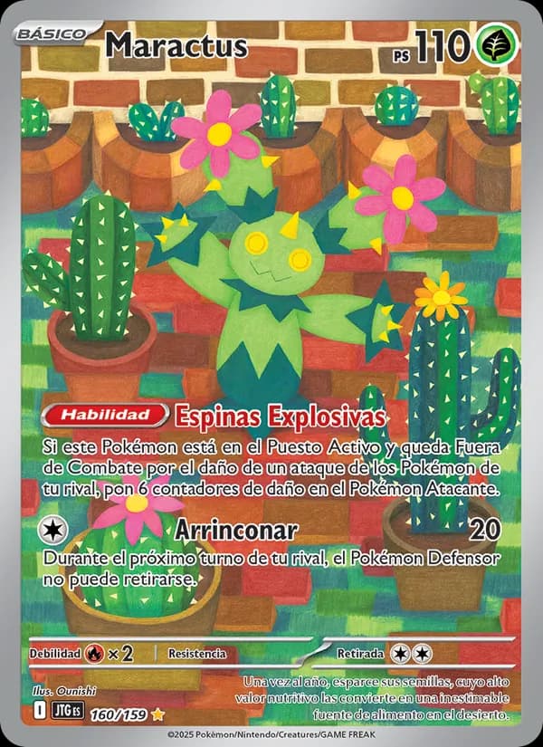 Maractus card in Spanish