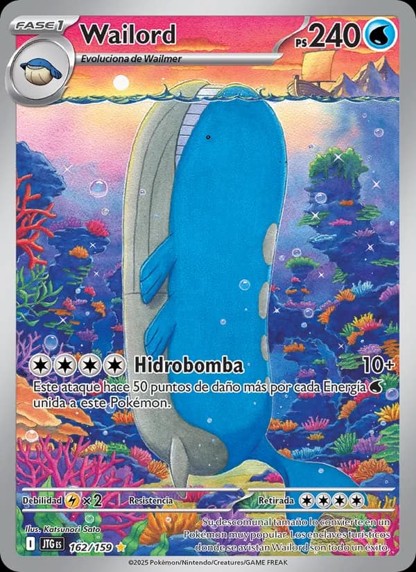Wailord card in Spanish