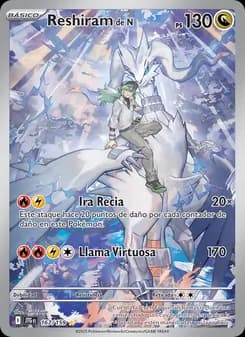 Reshiram de N card in Spanish