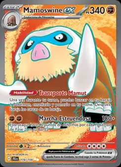 Mamoswine ex card in Spanish