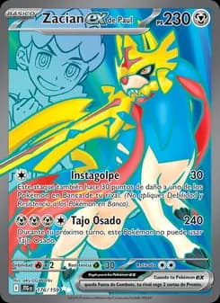 Zacian ex de Paul card in Spanish