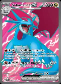 Salamence ex card in Spanish