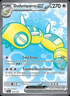 Dudunsparce ex card in Spanish