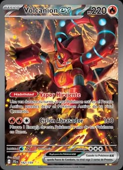Volcanion ex card in Spanish