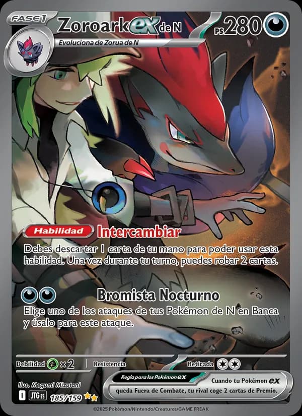 Zoroark ex de N card in Spanish