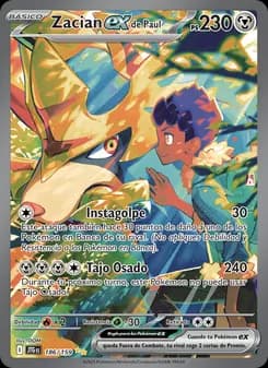 Zacian ex de Paul card in Spanish