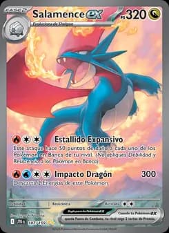 Salamence ex card in Spanish