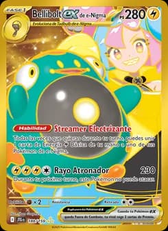 Bellibolt ex de e-Nigma card in Spanish