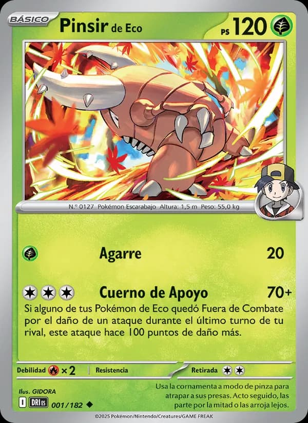 Pinsir de Eco card in Spanish