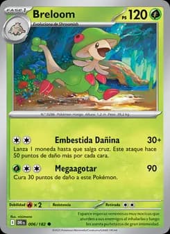 Breloom card in Spanish