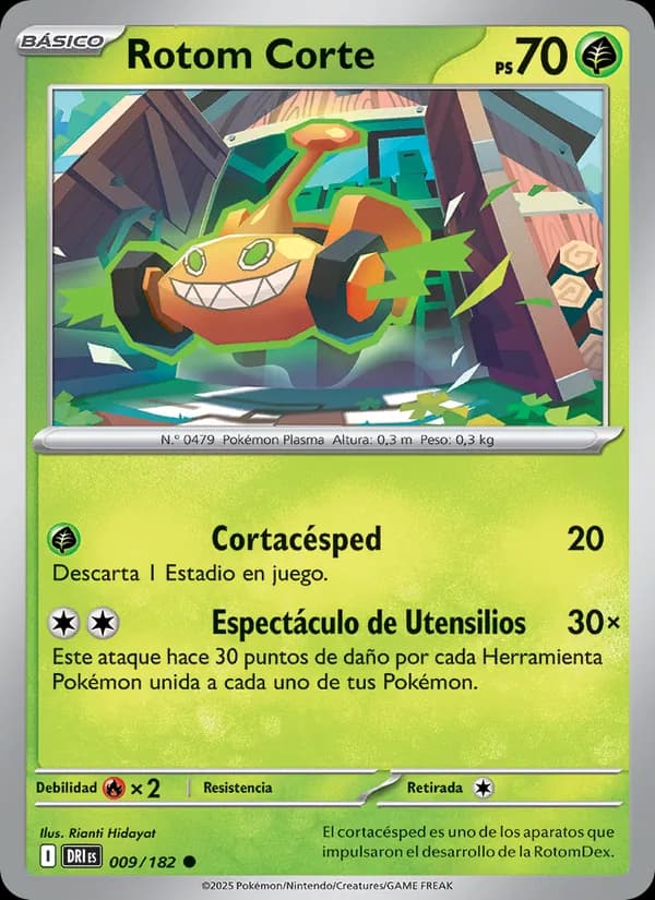 Rotom Corte card in Spanish