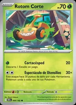 Rotom Corte card in Spanish