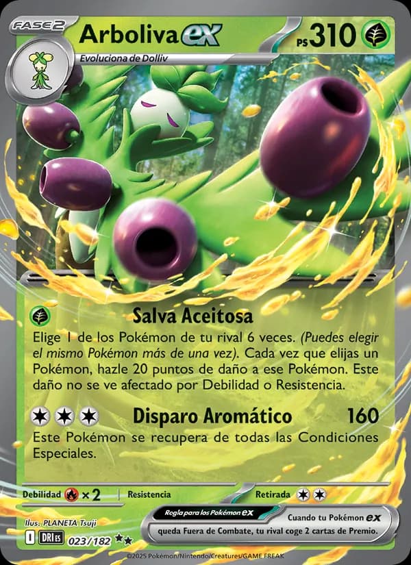Arboliva ex card in Spanish