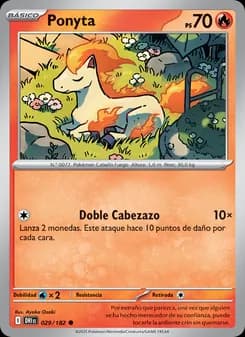 Ponyta card in Spanish