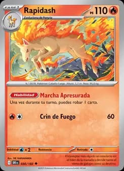 Rapidash card in Spanish