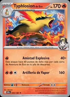 Typhlosion de Eco card in Spanish