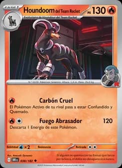 Houndoom del Team Rocket card in Spanish