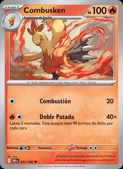 Combusken card in Spanish